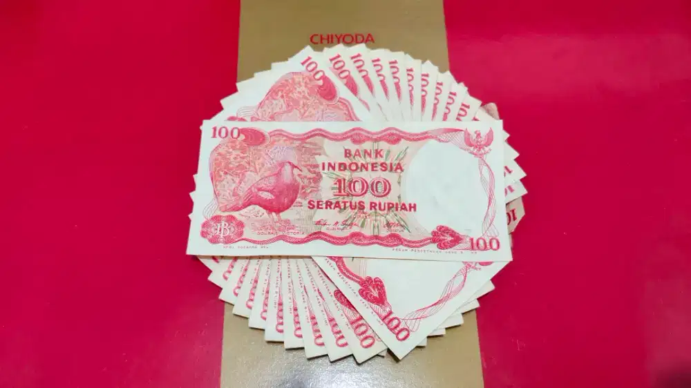 Dijual 21 Lembar Uang 100 Rupiah Tahun 1984