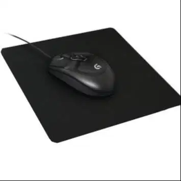 Smooth Mouse Pad Mousepad Hitam Black Lyra Cloth Soft Gel