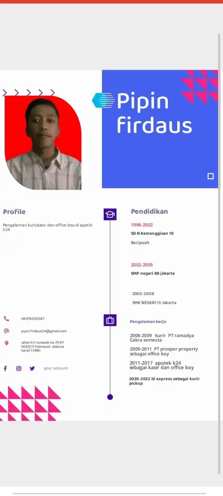 Cari pekerjaan office boy/kurir messenger