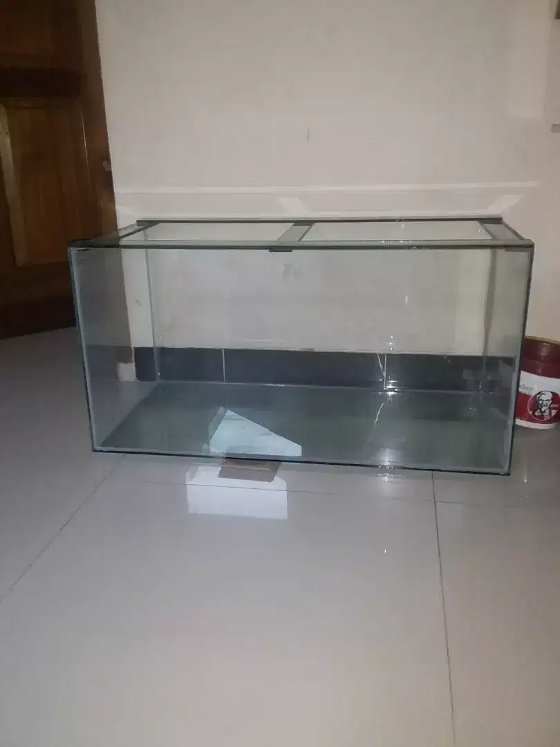 akuarium aquarium tank baru P 8O L 4O T 4O alas  keliling 5 mili