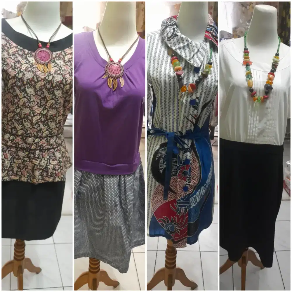 Dress cantik  bermotif