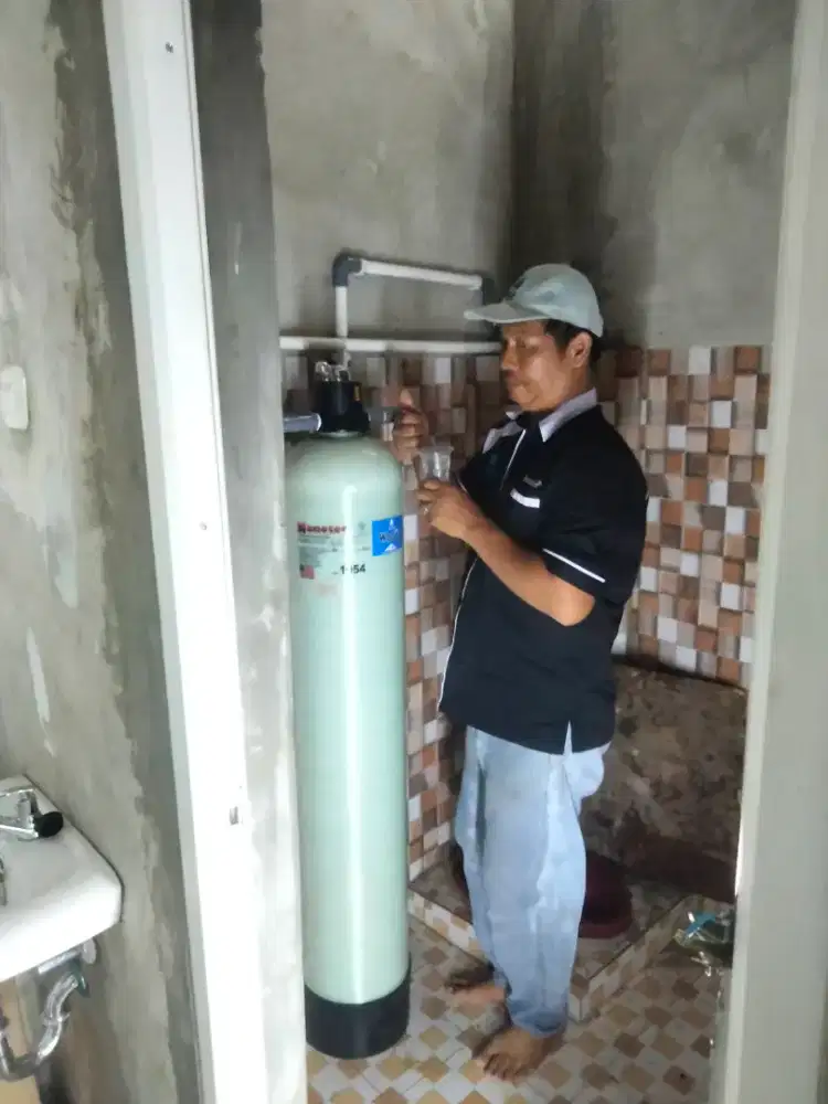 Alat filter saringan air pompa sumur bor tanah/PDAM PAM kuning keruh