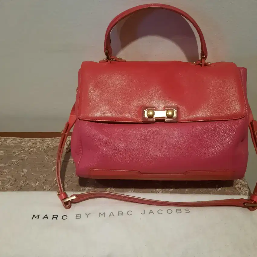 Tas Wanita Original Mark by Mark Jacobs Warna Pink Merah Second