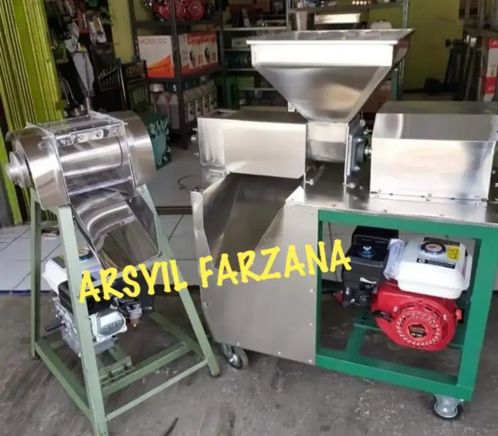 Ready mesin peras santan lengkap