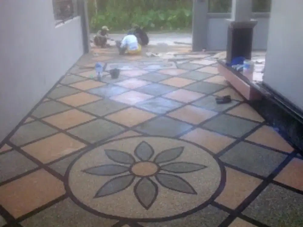 Karpot ampyangan atau batu sikat,bikin kolam minimalis,batu alam