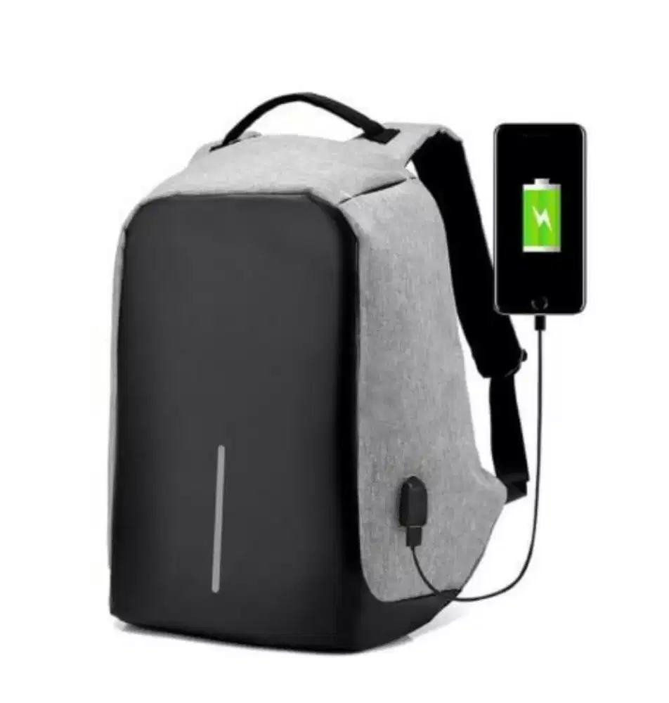 Ransel anti air anti maling dilengkapi usb