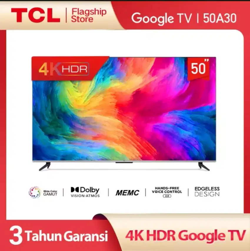 [Google TV] Smart Android 11 TCL 50 Bezelles Netflix Digital