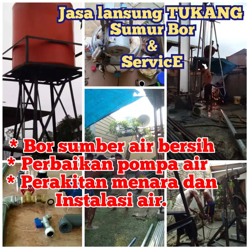 Tukang bor dan service