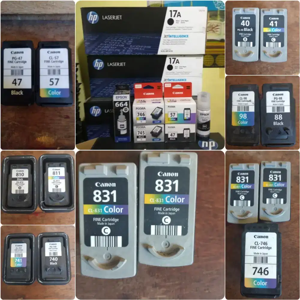 Dibeli Cartridge Baru _BEKAS. Dengan Harga Tinggi. Toner, Canon, Hp
