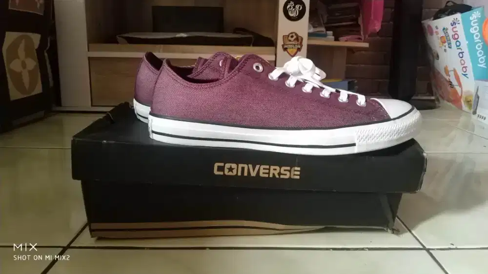 SEPATU Converse CTAS OX / DARK SaNGRia