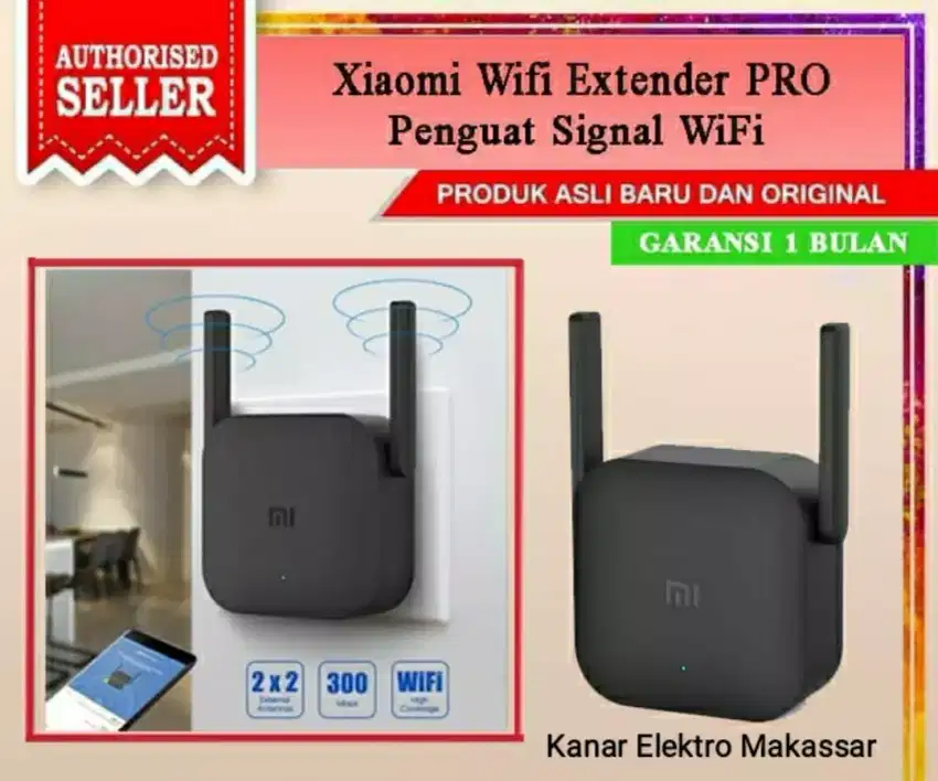 Xiaomi Mi Extender Repeater Pelempar Jaringan Perluas Jangkauan WiFi