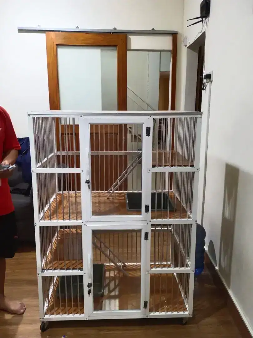 Kandang Kucing almunium jumbo