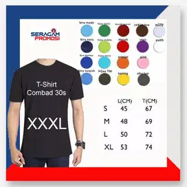 Kaos Polos Combad 30s XXXL