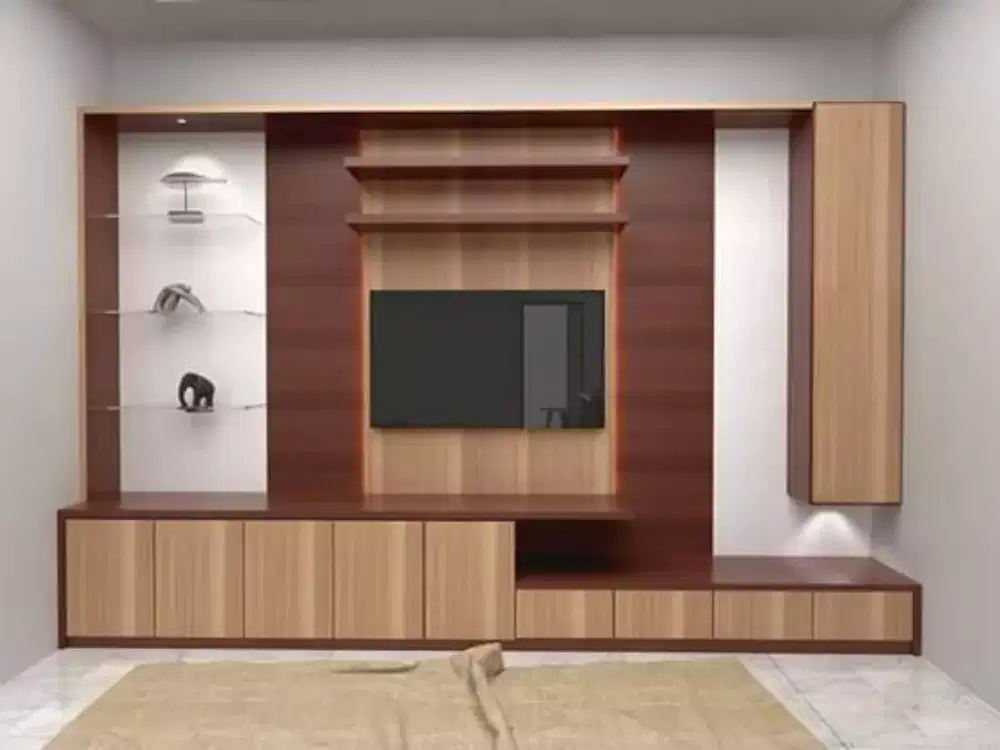 Bedrop pajangan meja tv