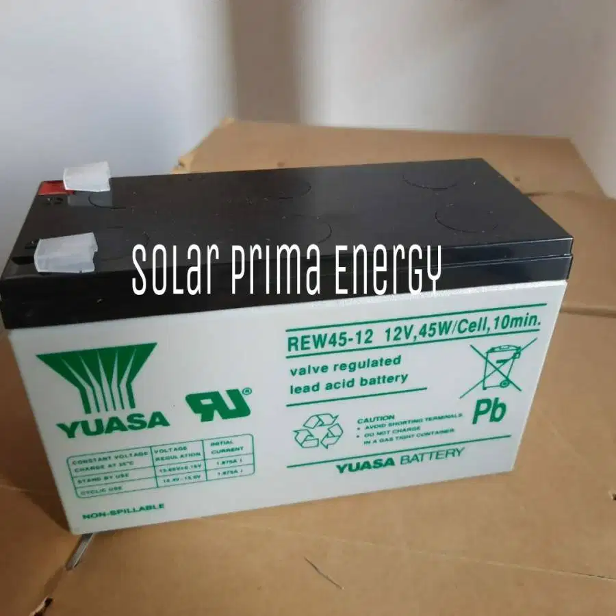 Aki baterai ups yuasa rew45-12 12v 45w 9ah pengganti NPW45-12 45W/CELL