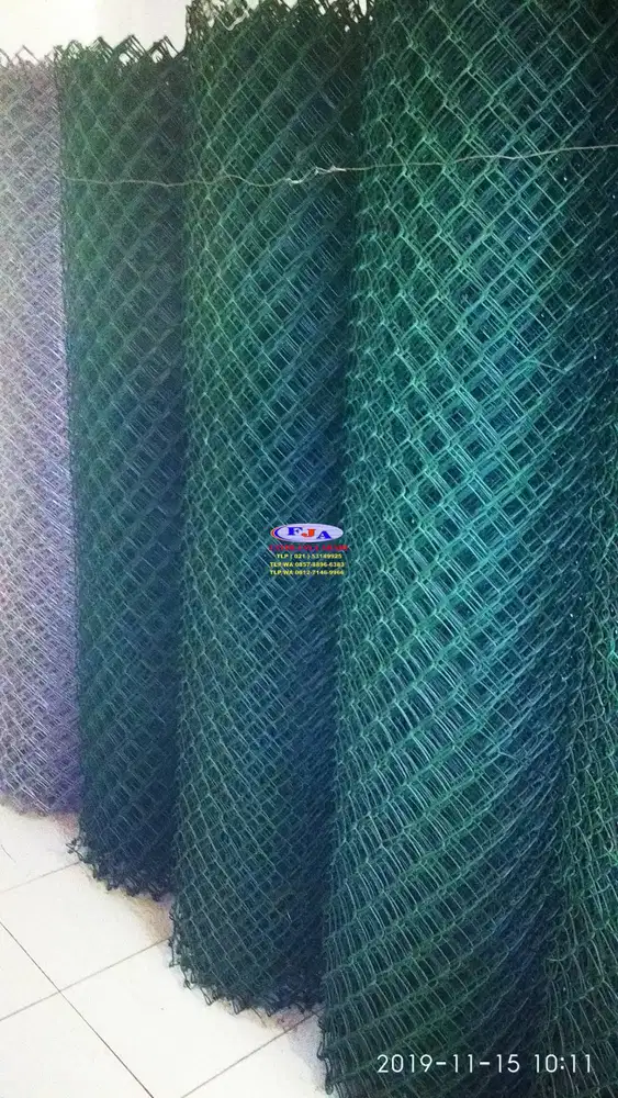 Kawat Harmonika PVC Hijau