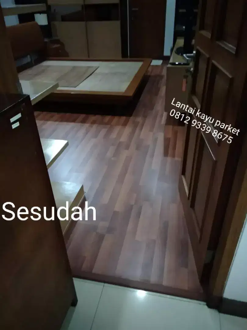 Parket Parquet parkit terpasang