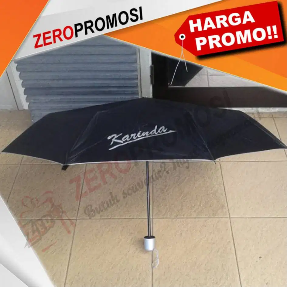 Souvenir Payung Lipat 3 Standart PL3 Custom Logo Termurah