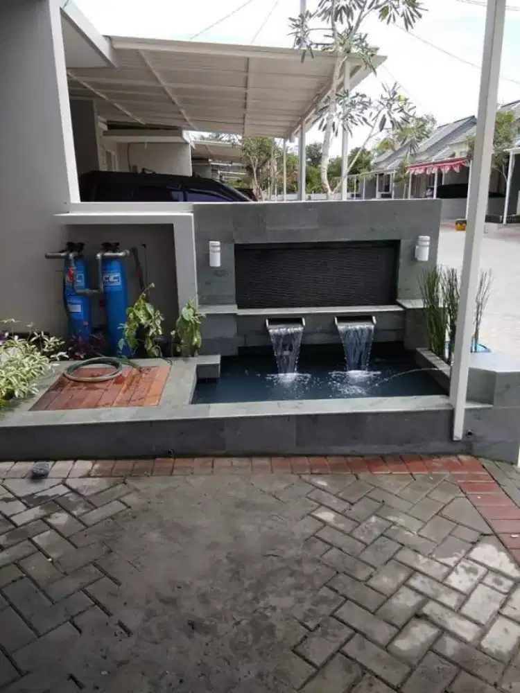 Tukan kolam Relief dan kolam minimalis