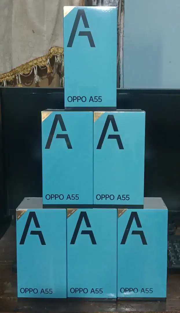 new Oppo A55-4/64 garansi resmi 1 tahun