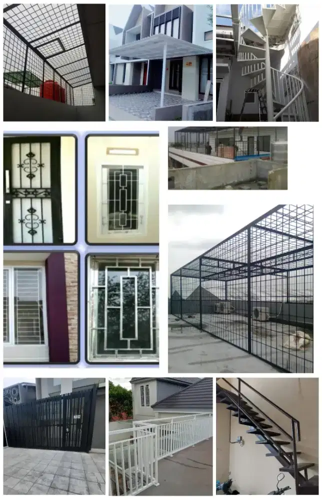 Terima pengerjaan kanopi pagar pintu tangga dll ,