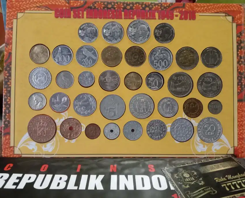 Uang kuno koin set tahun 1945 sampai 2016