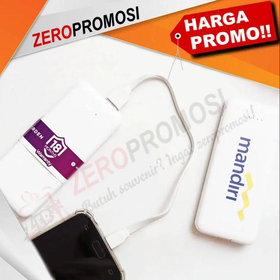Power Bank Arden P50PL32 Custom Promosi - Kapasitas 5000 mAh