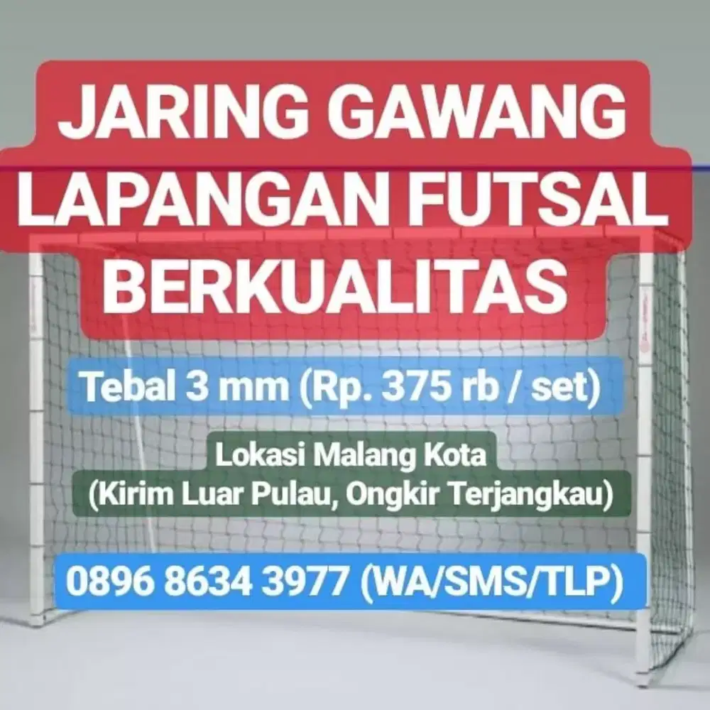 Jaring Gawang Futsal Berkualitas