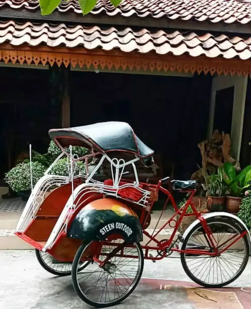 Becak onthel pajangan dan koleksi