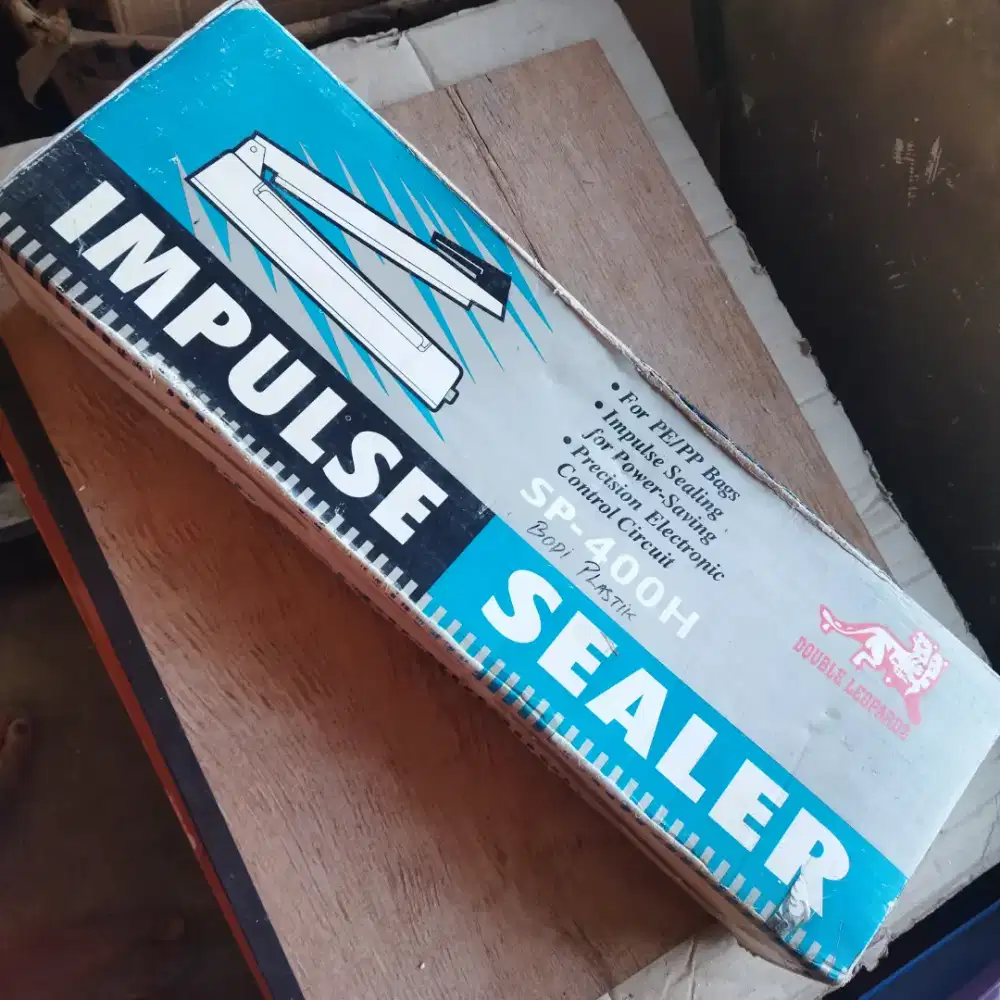 Mesin Press Plastik 40Cm Double Leopards Impulse Sealer SP-400H Merah