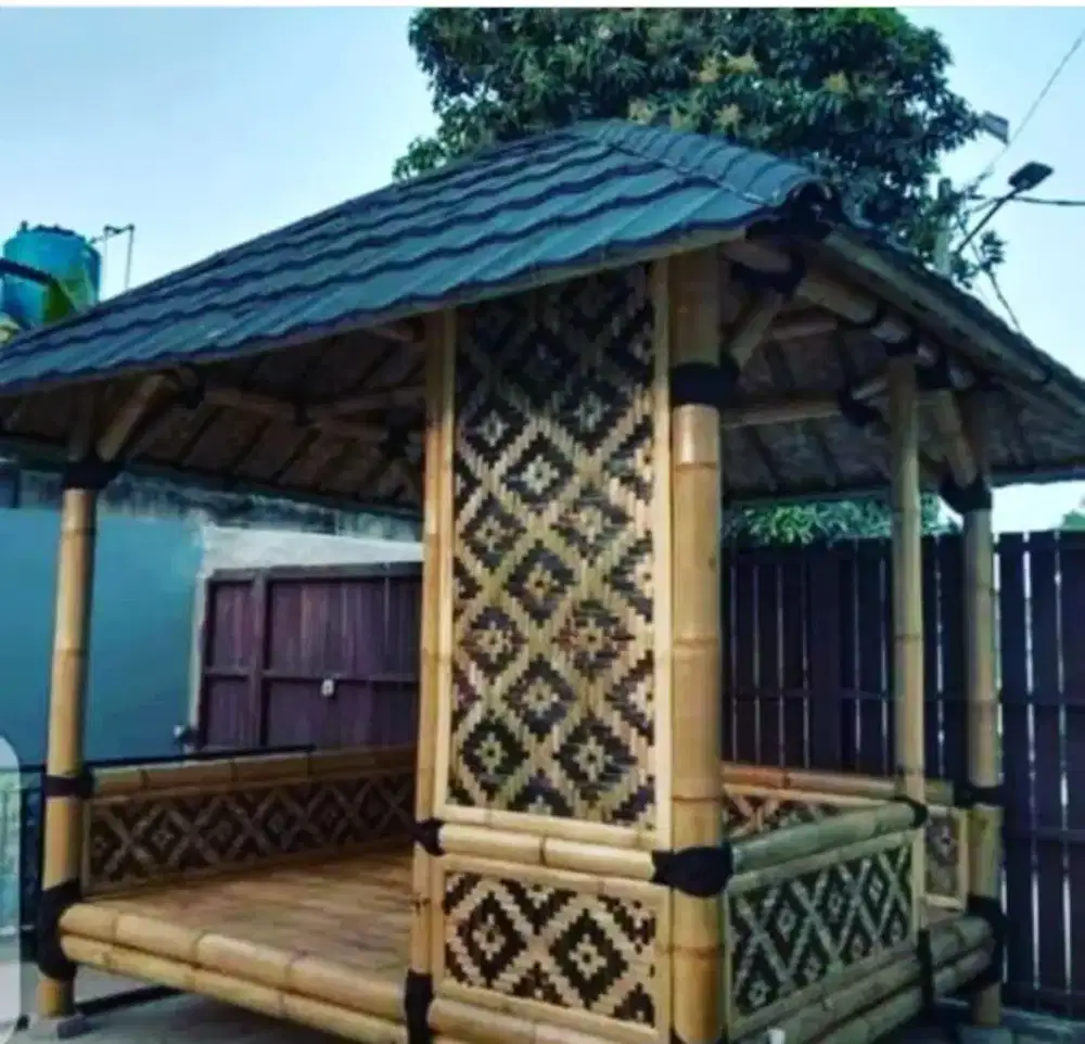 Saung bambu | gajebo bambu