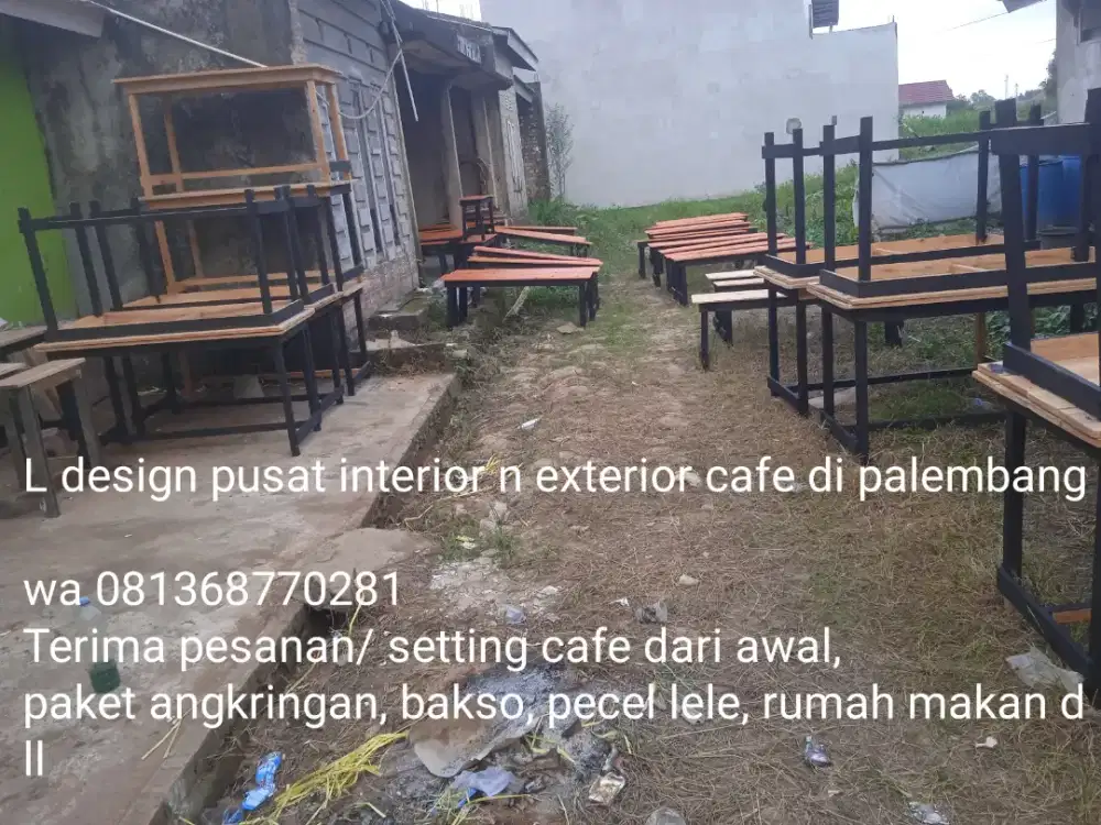 Meja cafe, meja angkringan, meja bakso, meja makan, bebas pesan