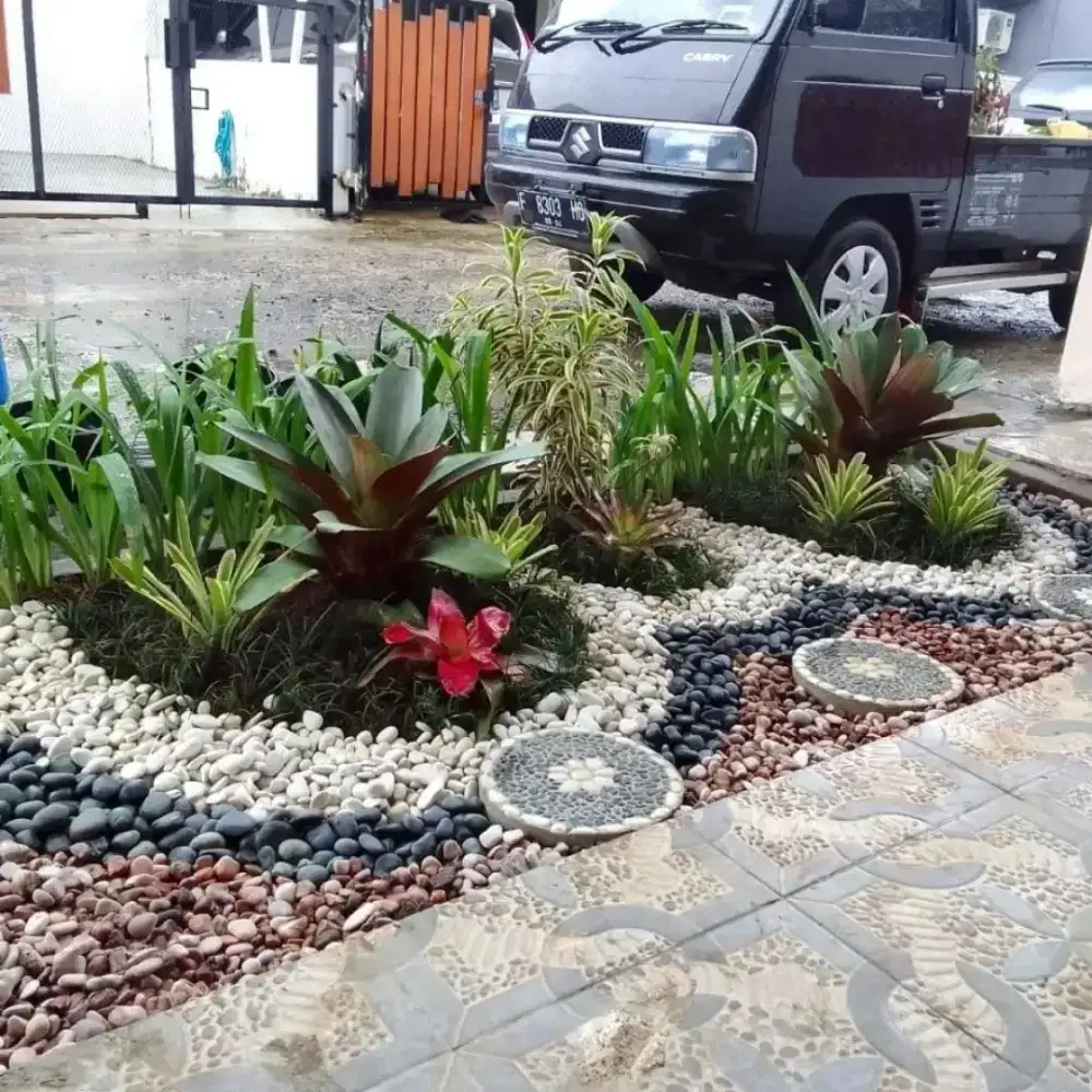 Pembuatan taman / taman kering