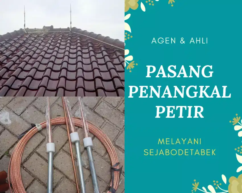 Solusi terbaik pasang penangkal petir / agen anti petir