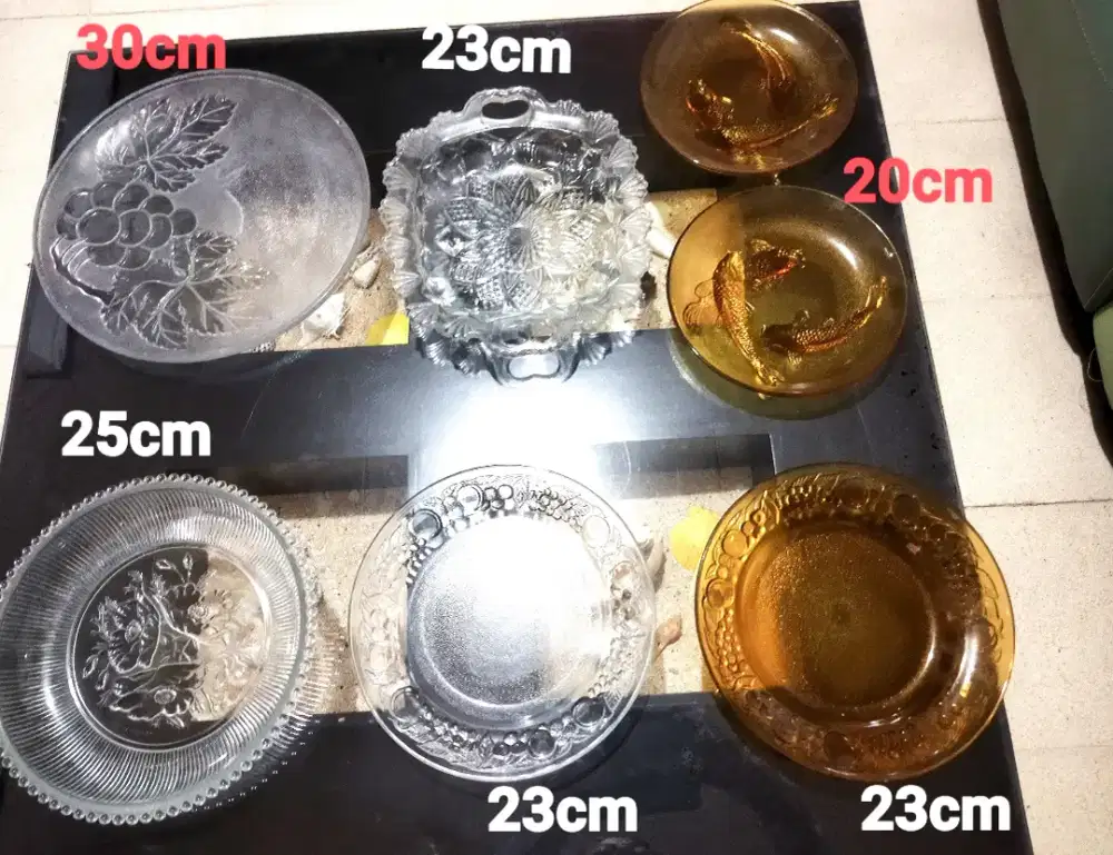 Piring kaca bahan tebal