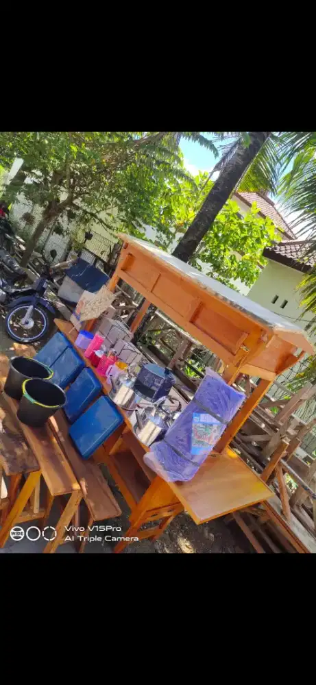 gerobak angkringan komplit free ongkir