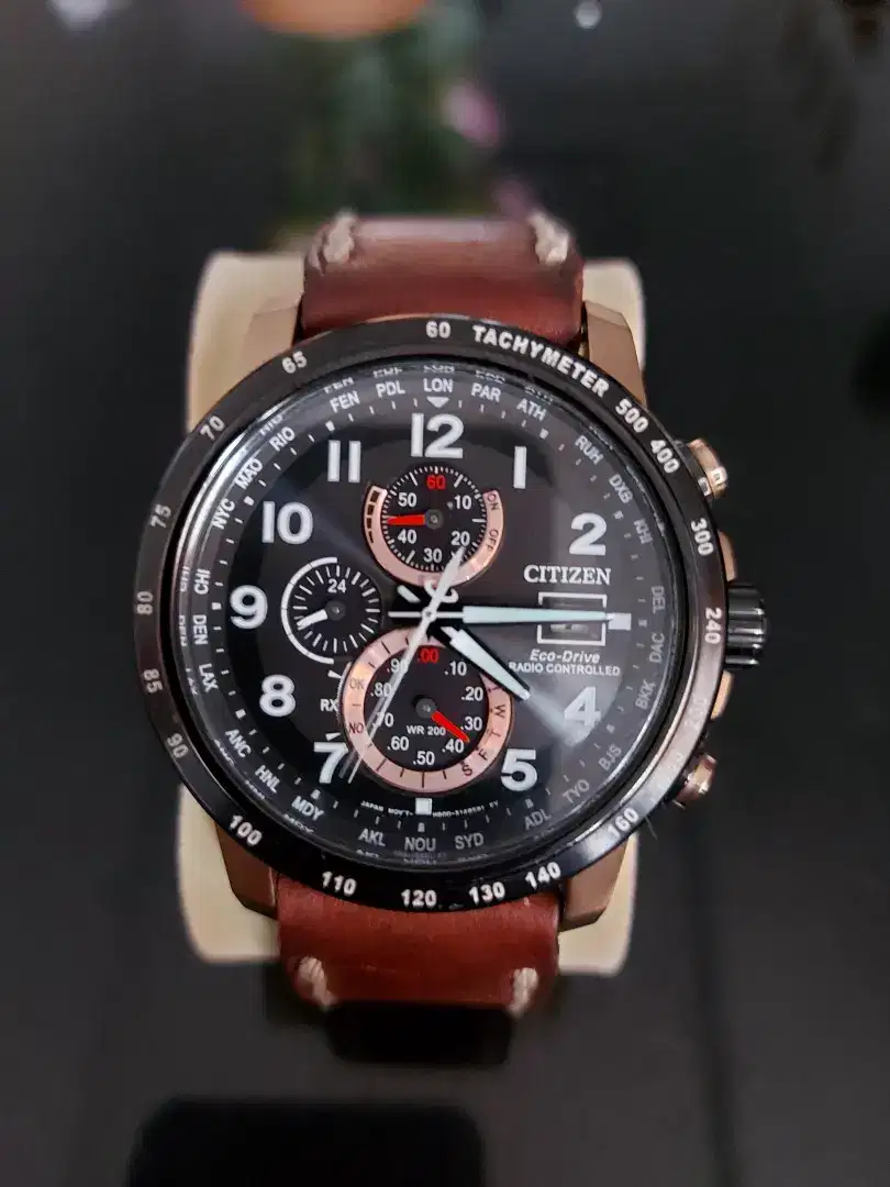 Jam Tangan Pria Citizen Eco-Drive Chronograph Original