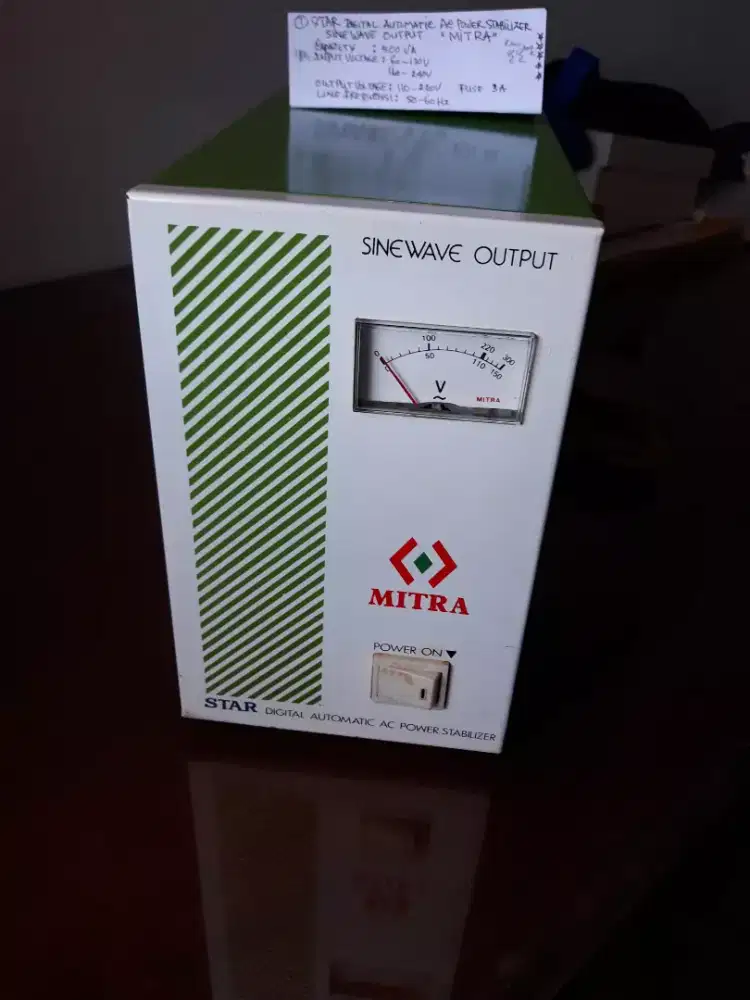 Automatic AC Power Stabilizer merk MITRA 500va
