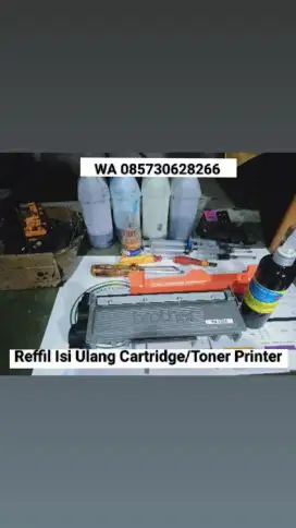 Reffil isi ulang cartridge dan toner printer surabaya