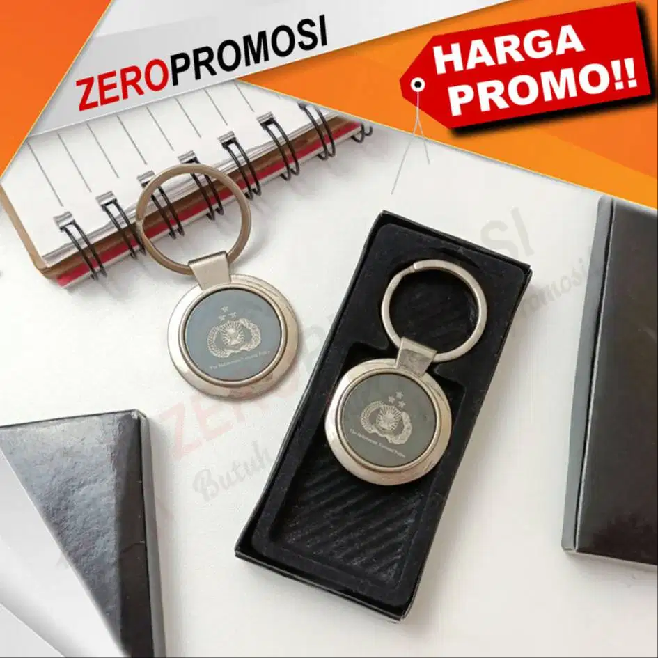 Gantungan kunci Stainless / Metal model bulan GK-001