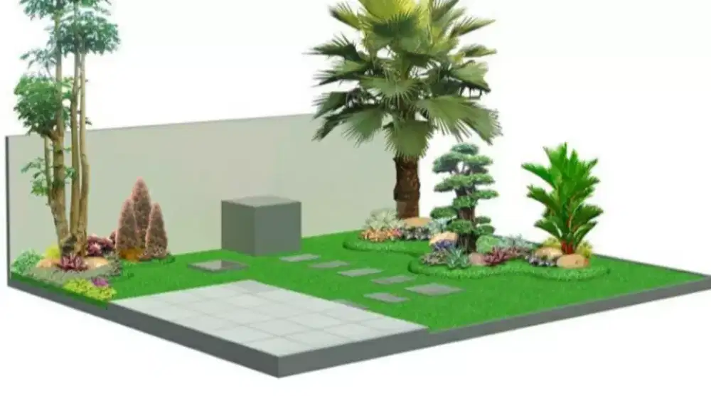 Mengerjakan kolam taman & batu sikat Surabaya Sidoarjo Gresik