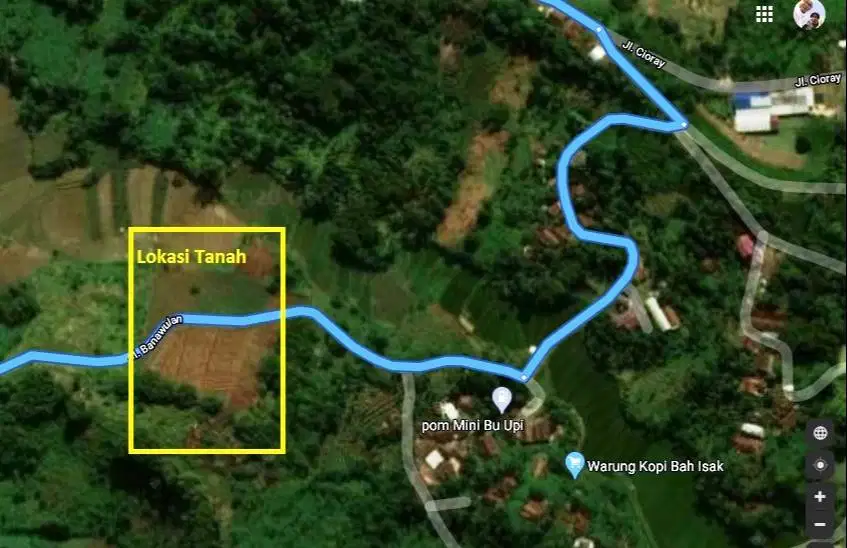 Tanah 4500 M2 di Parung Kuda 240 juta