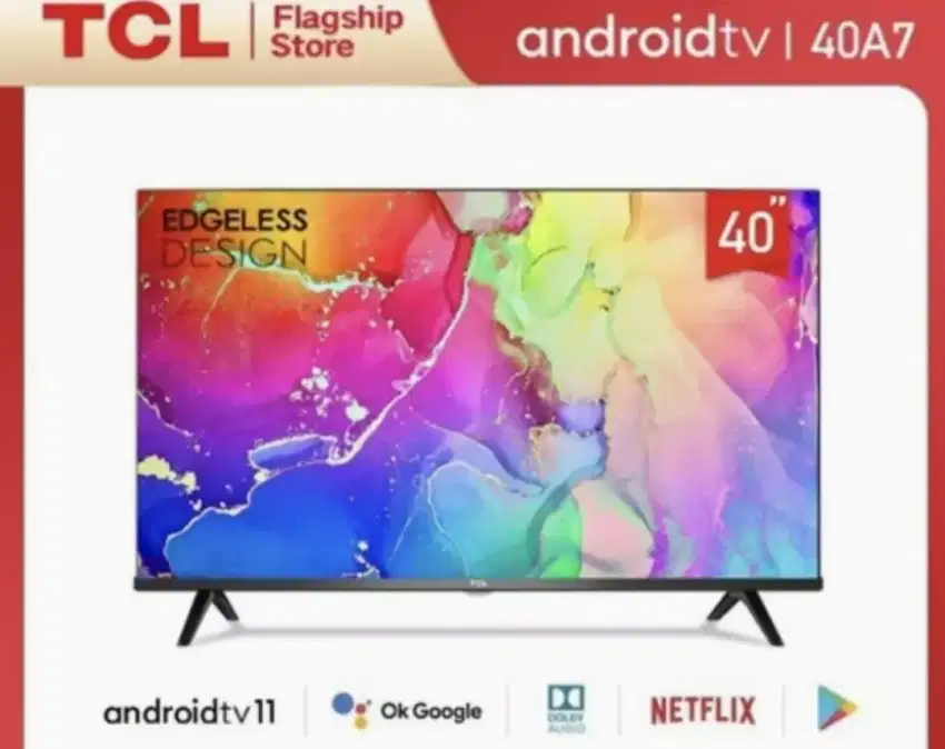 TV LED TCL 40 inch androidTV seri terbaru 2024