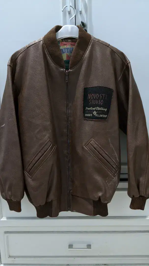 Jaket Kulit Imitasi Tahan Angin dan Air
