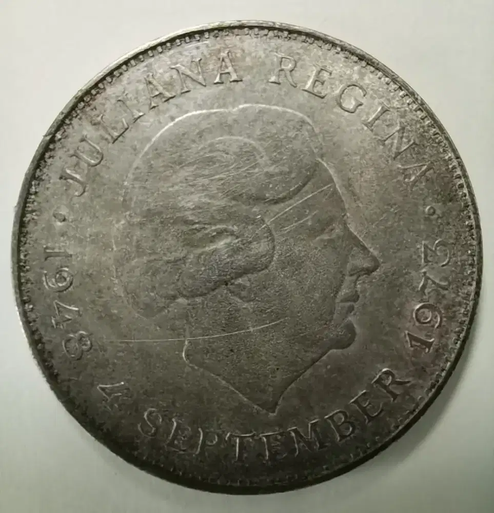 Koin JULIANA REGINA  10 G  1973 - Belanda