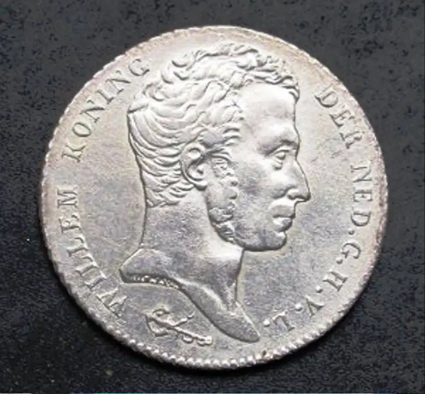 koin 1 gulden King Willem 1 1840 Nederlandsch Indie koin Perak BL263