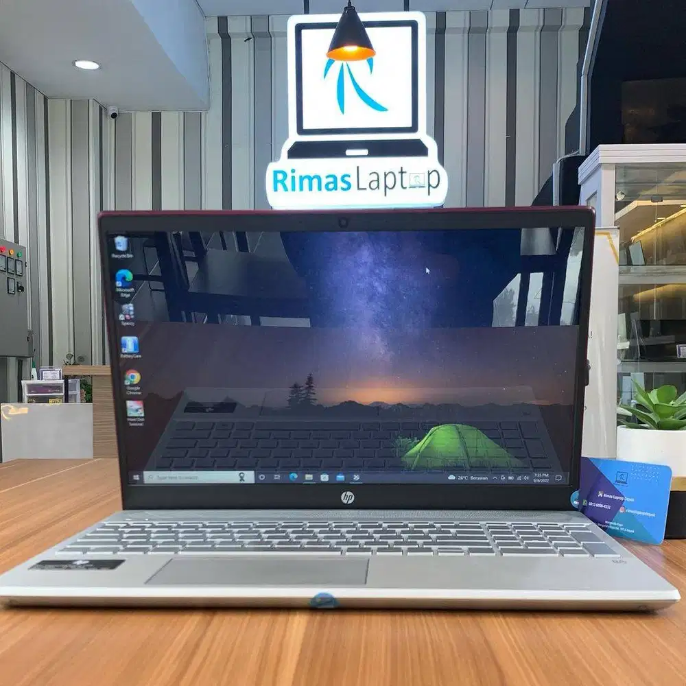LAPTOP HP PAVILION AMD RADEON R5 RAM 8GB SSD 256GB+HDD 1TB BEKAS ...