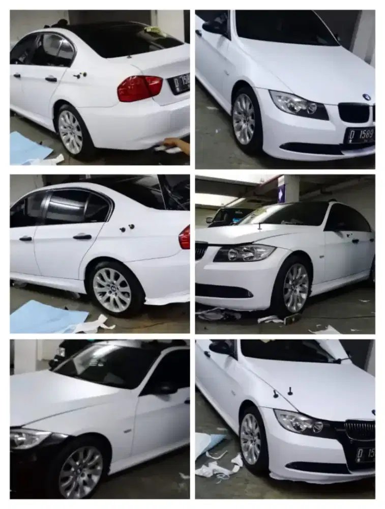 Sticker wrapping motor mobil panggilan