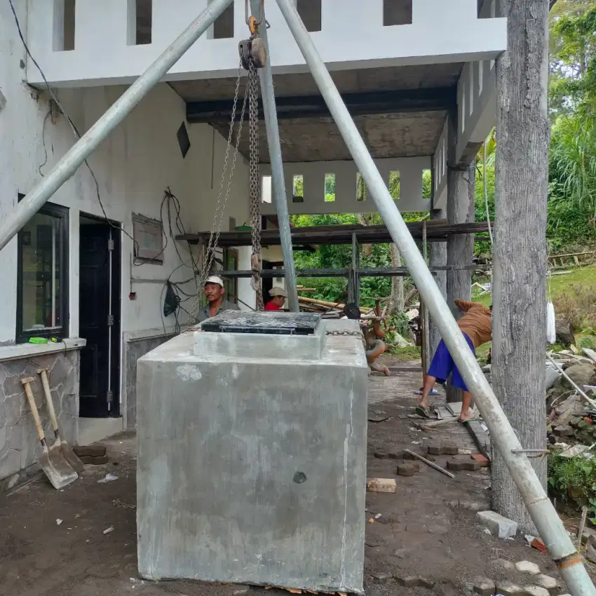 Tandon air beton cor groun tank tanam