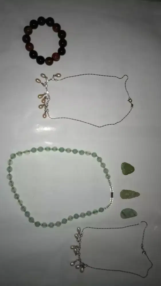 Jual gandul batu giok,Kalung mutiara asli